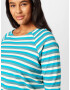 Tom Tailor Women + Tricou turcoaz / cyan / alb - Pled.ro