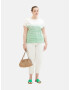 Tom Tailor Women + Tricou verde deschis / alb - Pled.ro