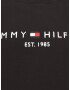 Tommy Hilfiger Big & Tall Bluză de molton negru / alb - Pled.ro