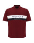 Tommy Hilfiger Big & Tall Tricou bleumarin / roșu bordeaux / alb - Pled.ro