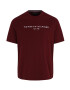 Tommy Hilfiger Big & Tall Tricou roșu burgundy / alb - Pled.ro