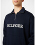 TOMMY HILFIGER Bluză de molton bleumarin / alb - Pled.ro