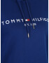 TOMMY HILFIGER Bluză de molton bleumarin / albastru gențiană / roșu deschis / alb - Pled.ro