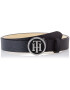 TOMMY HILFIGER Curea negru / argintiu - Pled.ro