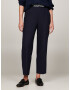 TOMMY HILFIGER Pantaloni cu dungă bleumarin / alb - Pled.ro