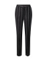 TOMMY HILFIGER Pantaloni cu dungă negru / alb - Pled.ro