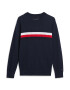 TOMMY HILFIGER Pulover albastru noapte / roșu / alb - Pled.ro