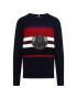 TOMMY HILFIGER Pulover bleumarin / albastru noapte / roșu / alb - Pled.ro