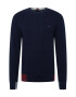 TOMMY HILFIGER Pulover bleumarin / gri deschis / roşu închis - Pled.ro