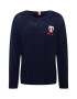 TOMMY HILFIGER Pulover bleumarin / roșu / alb - Pled.ro