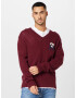 TOMMY HILFIGER Pulover bleumarin / roșu bordeaux / alb - Pled.ro