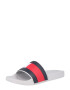 TOMMY HILFIGER Flip-flops bleumarin / gri deschis / roșu / alb - Pled.ro