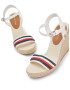 TOMMY HILFIGER Sandale ecru / albastru noapte / roșu - Pled.ro