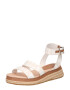 TOMMY HILFIGER Sandale maro caramel / alb - Pled.ro