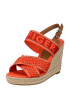 TOMMY HILFIGER Sandale maro coniac / corai / roșu orange - Pled.ro