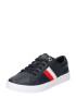 TOMMY HILFIGER Sneaker low bleumarin / auriu / roșu / alb - Pled.ro