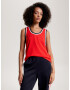 TOMMY HILFIGER Top roșu / negru / alb - Pled.ro