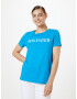 TOMMY HILFIGER Tricou azur / alb - Pled.ro