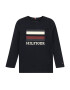 TOMMY HILFIGER Tricou albastru închis / roşu închis / alb - Pled.ro