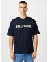 TOMMY HILFIGER Tricou albastru marin / alb - Pled.ro