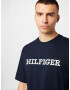 TOMMY HILFIGER Tricou albastru marin / alb - Pled.ro