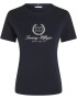 TOMMY HILFIGER Tricou albastru marin / alb - Pled.ro