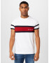 TOMMY HILFIGER Tricou albastru marin / roşu închis / alb - Pled.ro