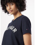 TOMMY HILFIGER Tricou albastru noapte / alb - Pled.ro