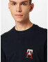 TOMMY HILFIGER Tricou albastru noapte / roșu / alb - Pled.ro