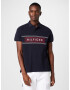 TOMMY HILFIGER Tricou albastru noapte / roșu / alb - Pled.ro