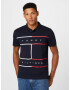 TOMMY HILFIGER Tricou albastru noapte / roșu / alb - Pled.ro