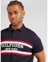 TOMMY HILFIGER Tricou albastru noapte / roșu / alb - Pled.ro