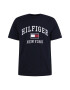 TOMMY HILFIGER Tricou albastru noapte / roșu carmin / alb - Pled.ro