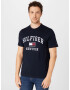 TOMMY HILFIGER Tricou albastru noapte / roșu carmin / alb - Pled.ro