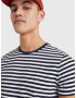 TOMMY HILFIGER Tricou bleumarin / alb - Pled.ro