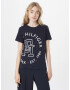 TOMMY HILFIGER Tricou bleumarin / alb - Pled.ro