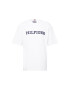 TOMMY HILFIGER Tricou bleumarin / alb - Pled.ro