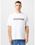 TOMMY HILFIGER Tricou bleumarin / alb - Pled.ro