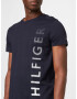 TOMMY HILFIGER Tricou bleumarin / alb - Pled.ro