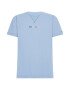 TOMMY HILFIGER Tricou bleumarin / albastru deschis / portocaliu - Pled.ro