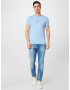 TOMMY HILFIGER Tricou bleumarin / albastru deschis / roșu / alb - Pled.ro