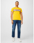 TOMMY HILFIGER Tricou bleumarin / galben citron / roșu / alb - Pled.ro