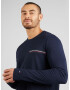 TOMMY HILFIGER Tricou bleumarin / gri închis / roșu / alb - Pled.ro