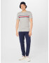 TOMMY HILFIGER Tricou bleumarin / gri / roșu / alb - Pled.ro