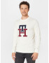 TOMMY HILFIGER Tricou bleumarin / roși aprins / alb natural - Pled.ro