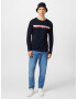 TOMMY HILFIGER Tricou bleumarin / roșu / alb - Pled.ro