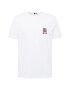 TOMMY HILFIGER Tricou bleumarin / roșu / alb murdar - Pled.ro