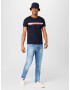 TOMMY HILFIGER Tricou bleumarin / roșu / negru / alb - Pled.ro