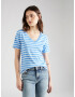 TOMMY HILFIGER Tricou 'Cody' albastru fumuriu / alb - Pled.ro