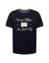 TOMMY HILFIGER Tricou bleumarin / alb natural - Pled.ro